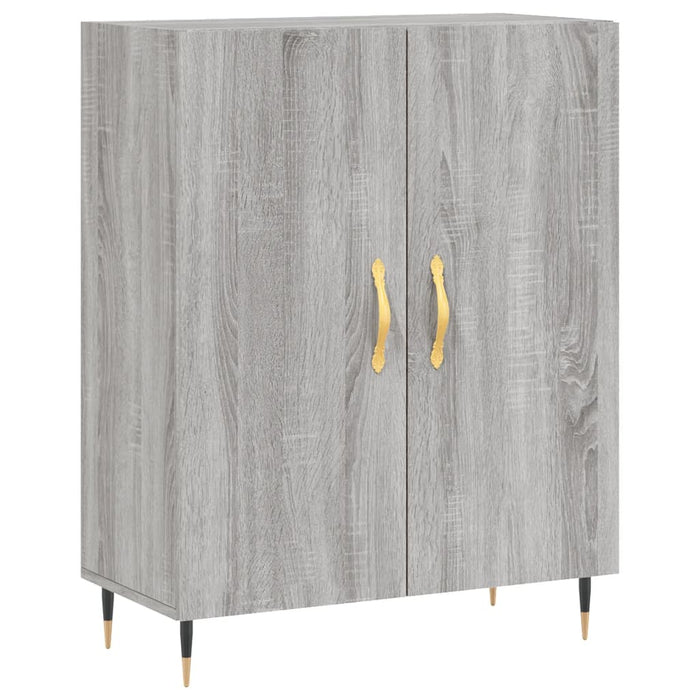 Credenza Grigio Sonoma 69,5x34x180 cm in Legno Multistrato 3199543