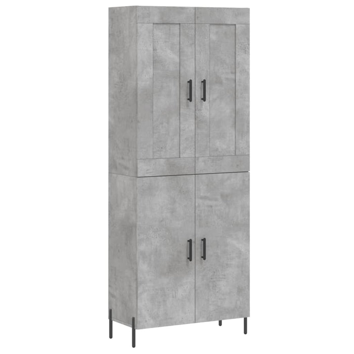 Credenza Grigio Cemento 69,5x34x180 cm in Legno Multistratocod mxl 78113