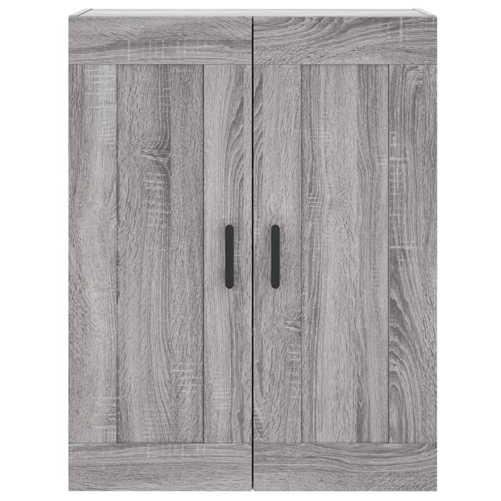 Credenza Grigio Sonoma 69,5x34x180 cm in Legno Multistrato 3199567