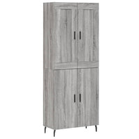 Credenza Grigio Sonoma 69,5x34x180 cm in Legno Multistrato 3199575