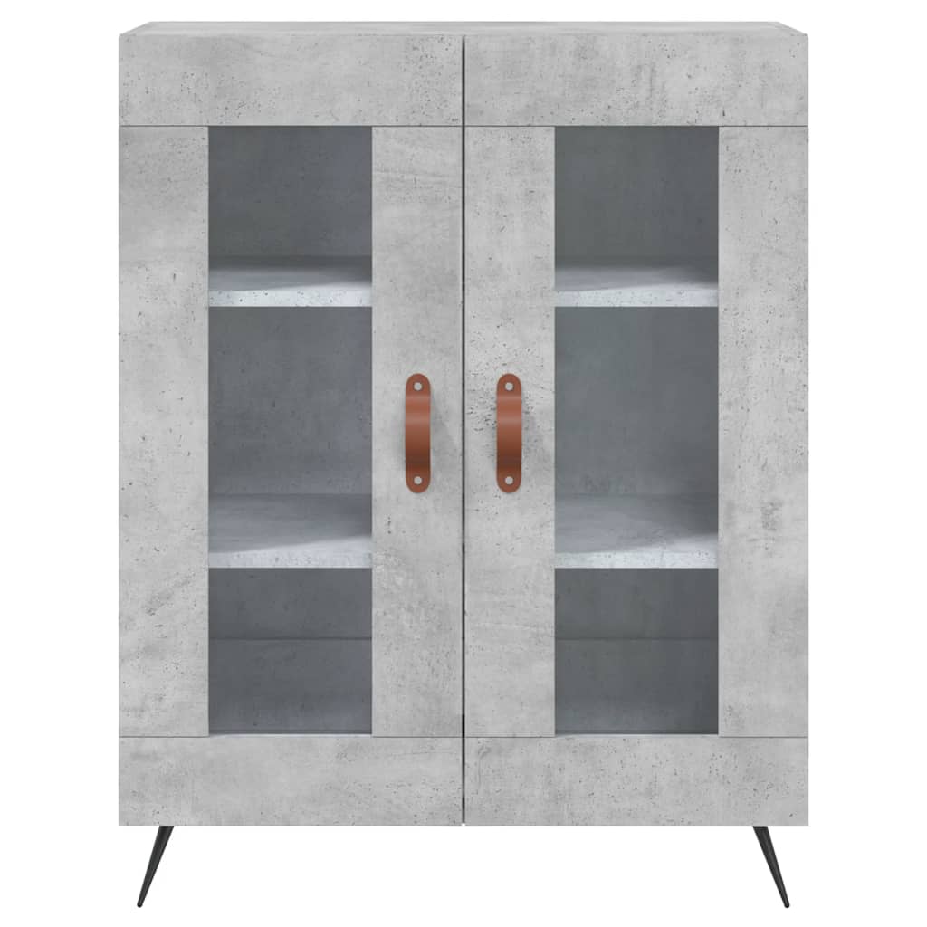 Credenza Grigio Cemento 69,5x34x180 cm in Legno Multistrato 3199597