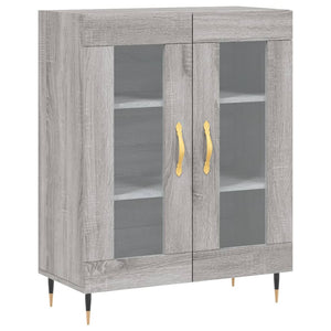 Credenza Grigio Sonoma 69,5x34x180 cm in Legno Multistrato 3199607