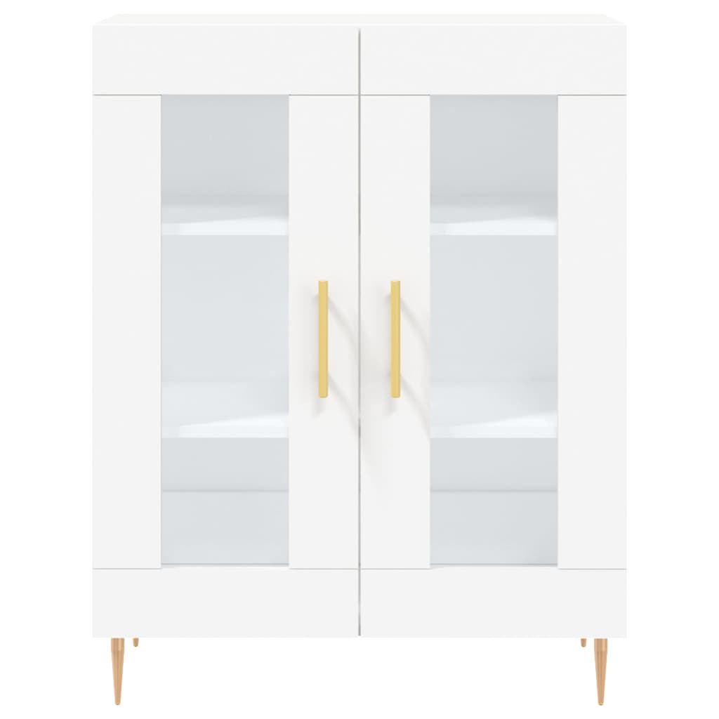 Credenza Bianca 69,5x34x180 cm in Legno Multistrato 3199609