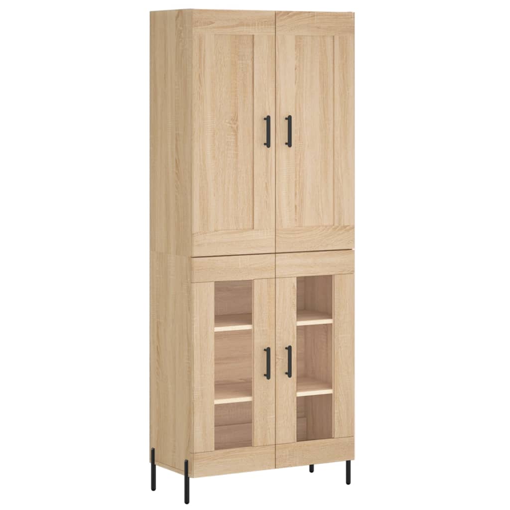 Credenza Rovere Sonoma 69,5x34x180 cm in Legno Multistrato 3199628