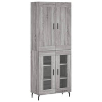 Credenza Grigio Sonoma 69,5x34x180 cm in Legno Multistrato 3199639