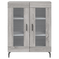 Credenza Grigio Sonoma 69,5x34x180 cm in Legno Multistrato 3199639