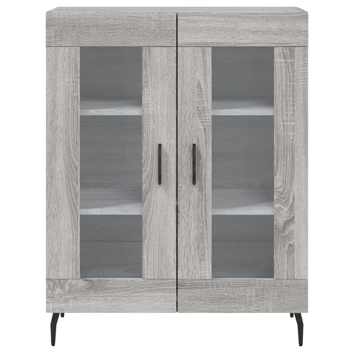 Credenza Grigio Sonoma 69,5x34x180 cm in Legno Multistrato 3199639