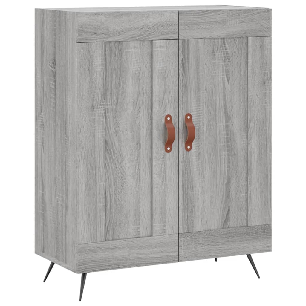 Credenza Grigio Sonoma 69,5x34x180 cm in Legno Multistrato 3199663