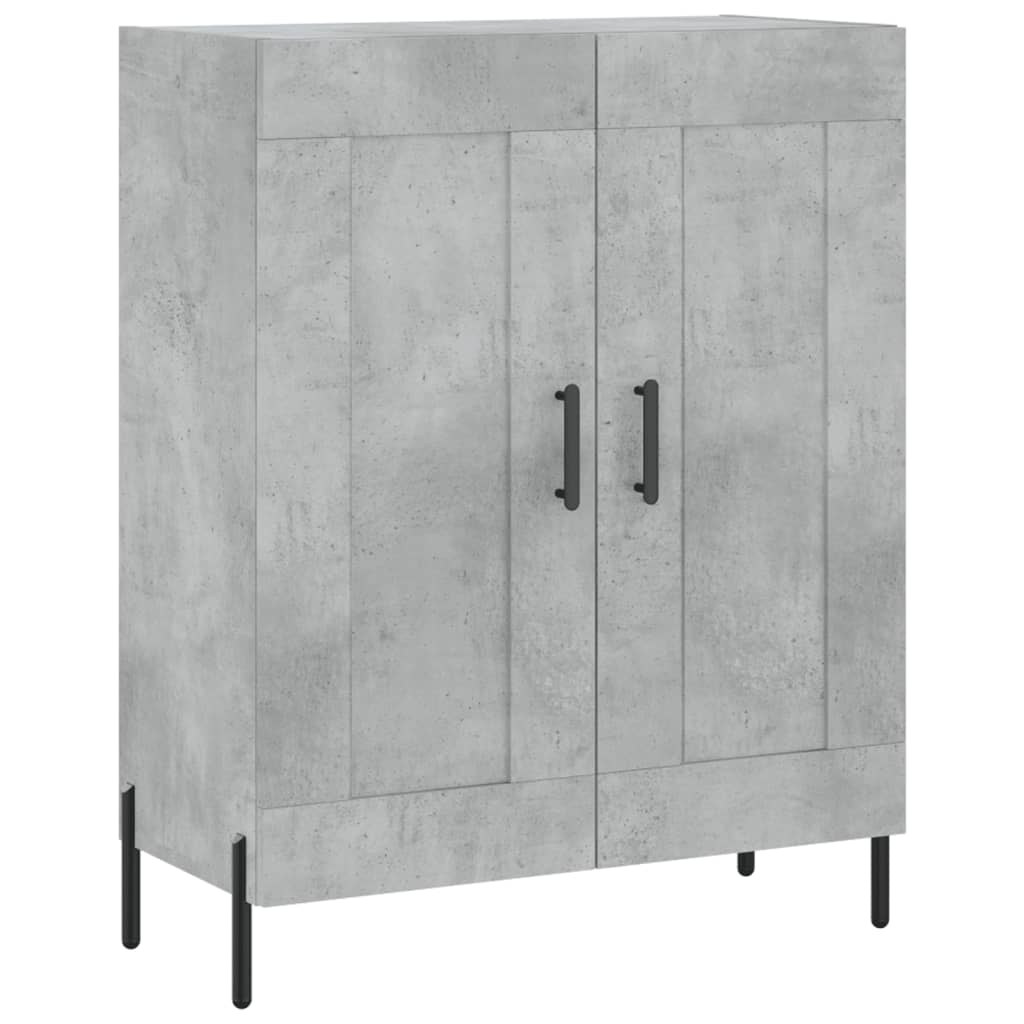 Credenza Grigio Cemento 69,5x34x180 cm in Legno Multistrato 3199693