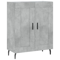 Credenza Grigio Cemento 69,5x34x180 cm in Legno Multistrato 3199701