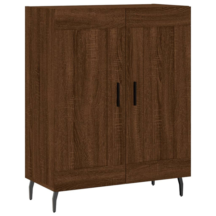 Credenza Rovere Marrone 69,5x34x180 cm in Legno Multistrato 3199704