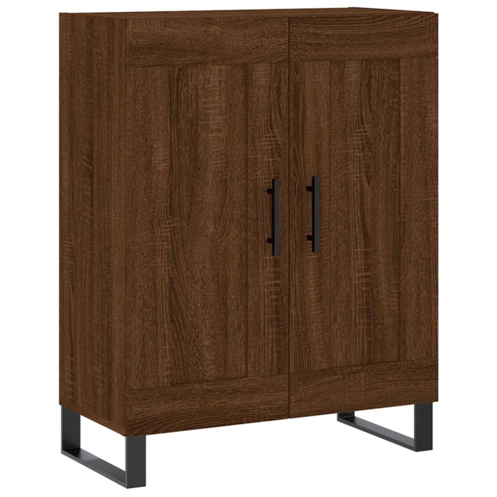 Credenza Rovere Marrone 69,5x34x180 cm in Legno Multistrato 3199712