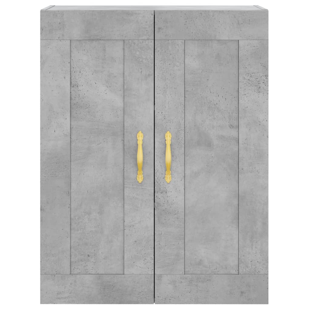 Credenza Grigio Cemento 69,5x34x180 cm in Legno Multistrato 3199733