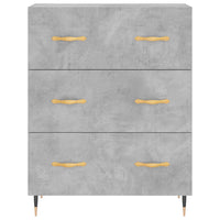 Credenza Grigio Cemento 69,5x34x180 cm in Legno Multistrato 3199733