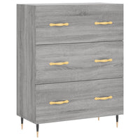 Credenza Grigio Sonoma 69,5x34x180 cm in Legno Multistrato 3199735