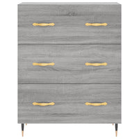 Credenza Grigio Sonoma 69,5x34x180 cm in Legno Multistrato 3199735