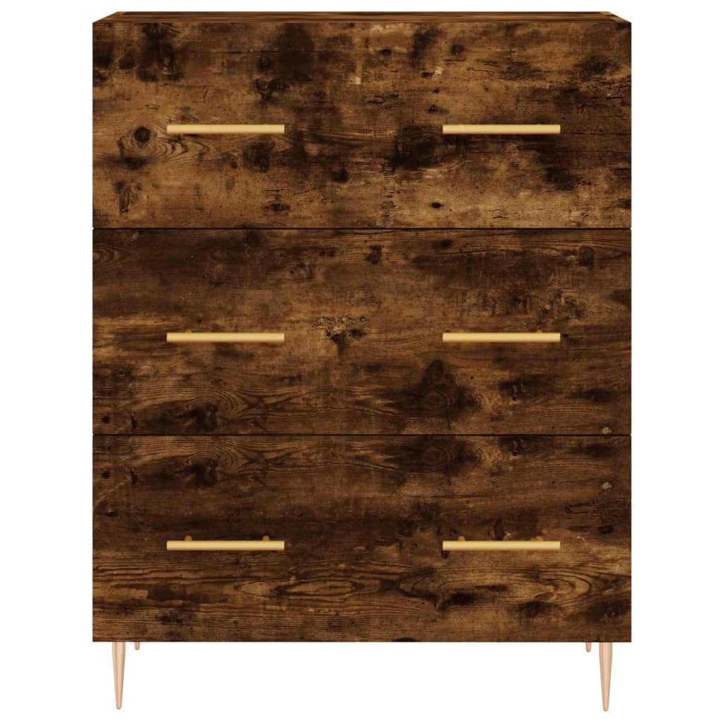 Credenza Rovere Fumo  69,5x34x180 cm in Legno Multistrato 3199742