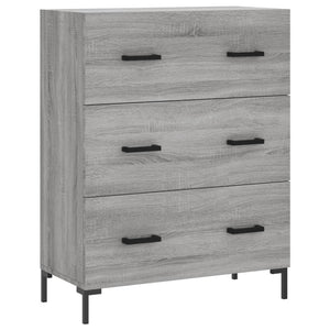 Credenza Grigio Sonoma 69,5x34x180 cm in Legno Multistrato 3199751