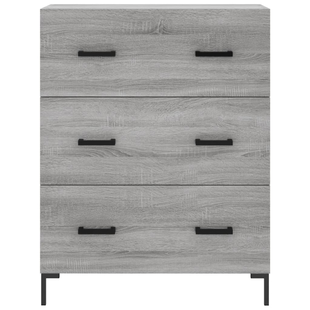 Credenza Grigio Sonoma 69,5x34x180 cm in Legno Multistrato 3199751