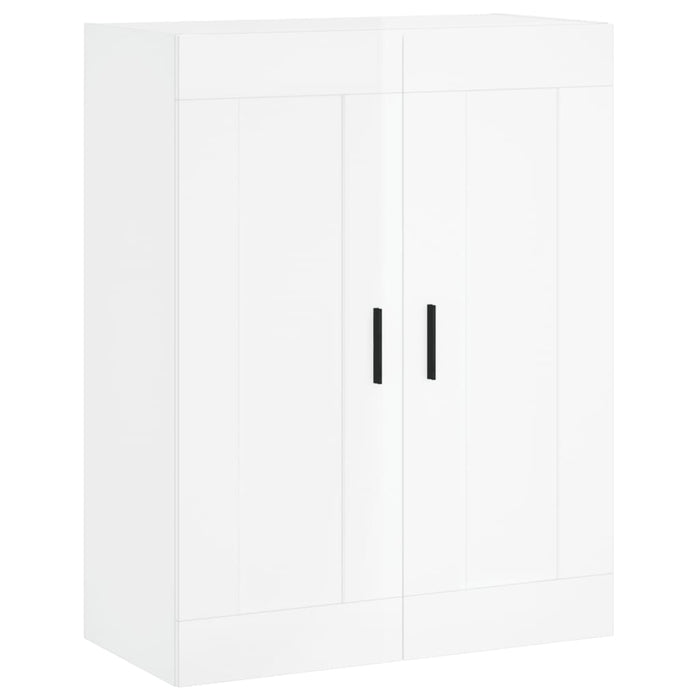 Credenza Bianco Lucido 69,5x34x180 cm in Legno Multistrato 3199763