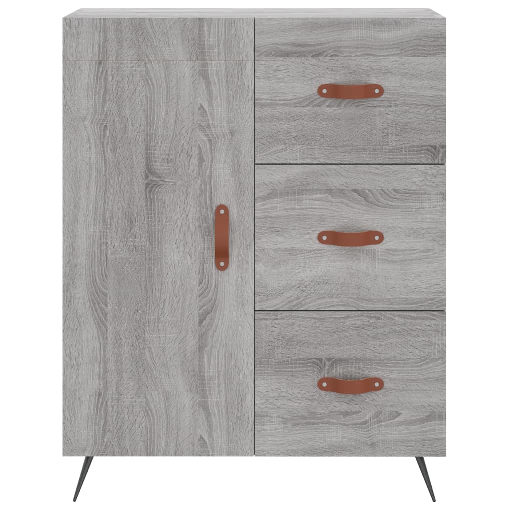 Credenza Grigio Sonoma 69,5x34x180 cm in Legno Multistrato 3199791