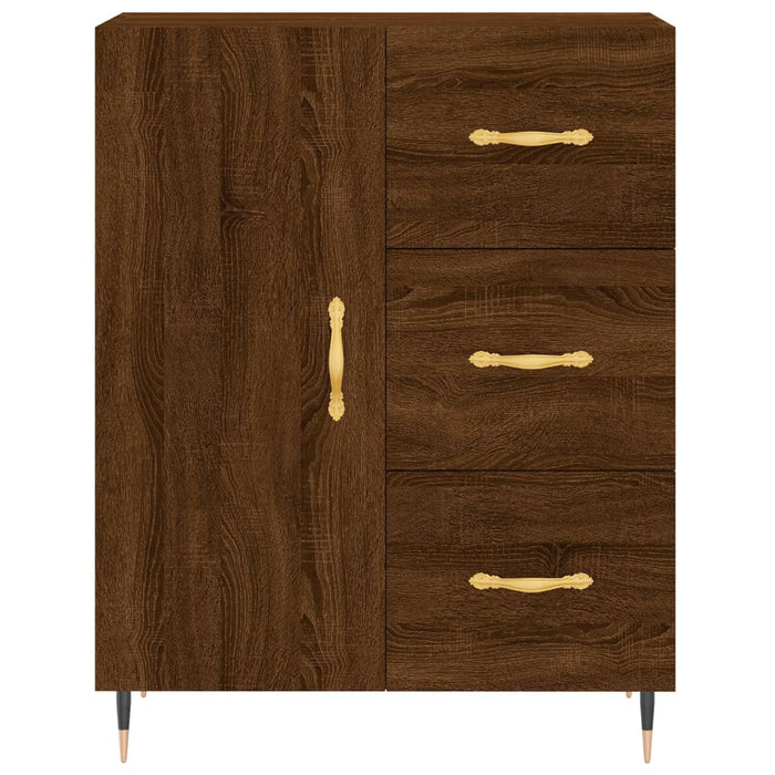 Credenza Rovere Marrone 69,5x34x180 cm in Legno Multistrato 3199800