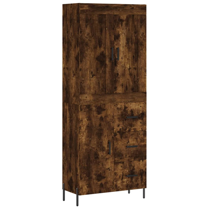 Credenza Rovere Fumo  69,5x34x180 cm in Legno Multistrato 3199822