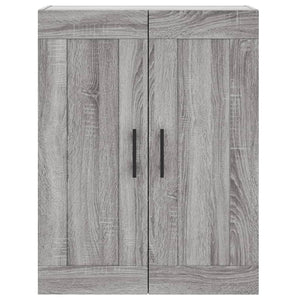 Credenza Grigio Sonoma 69,5x34x180 cm in Legno Multistrato 3199839