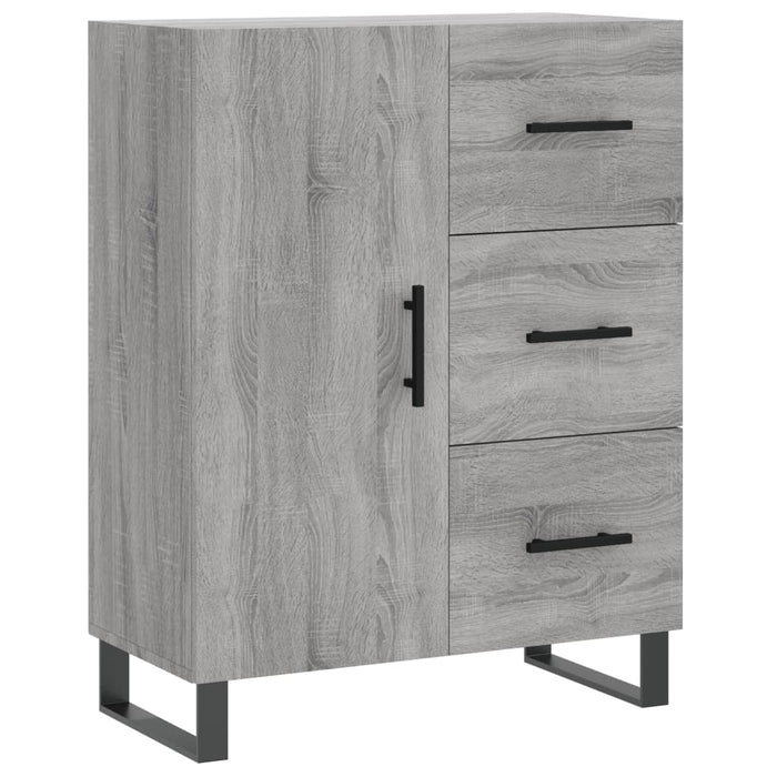 Credenza Grigio Sonoma 69,5x34x180 cm in Legno Multistrato 3199839