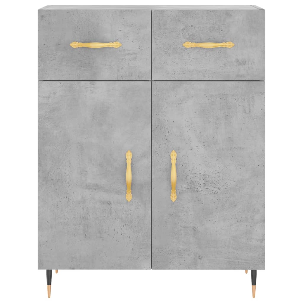 Credenza Grigio Cemento 69,5x34x180 cm in Legno Multistrato 3199861