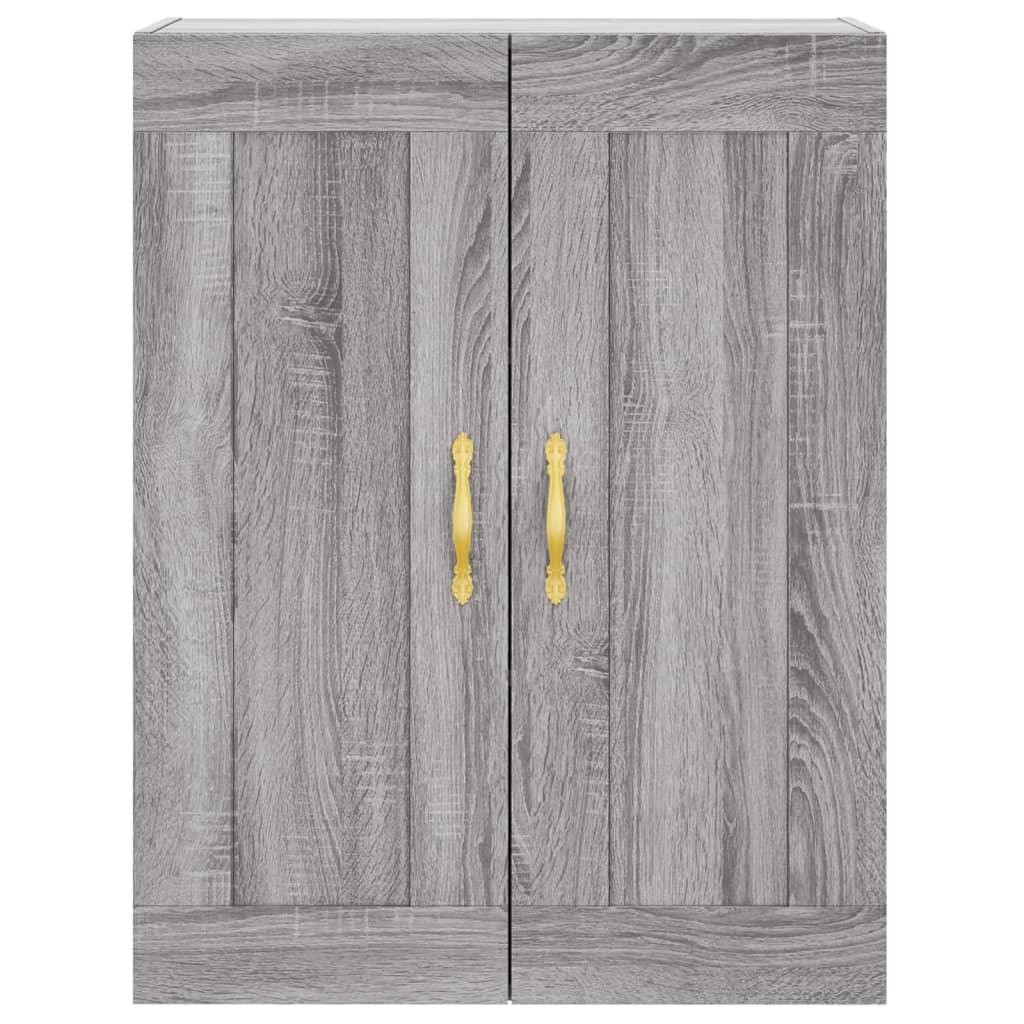 Credenza Grigio Sonoma 69,5x34x180 cm in Legno Multistrato 3199863