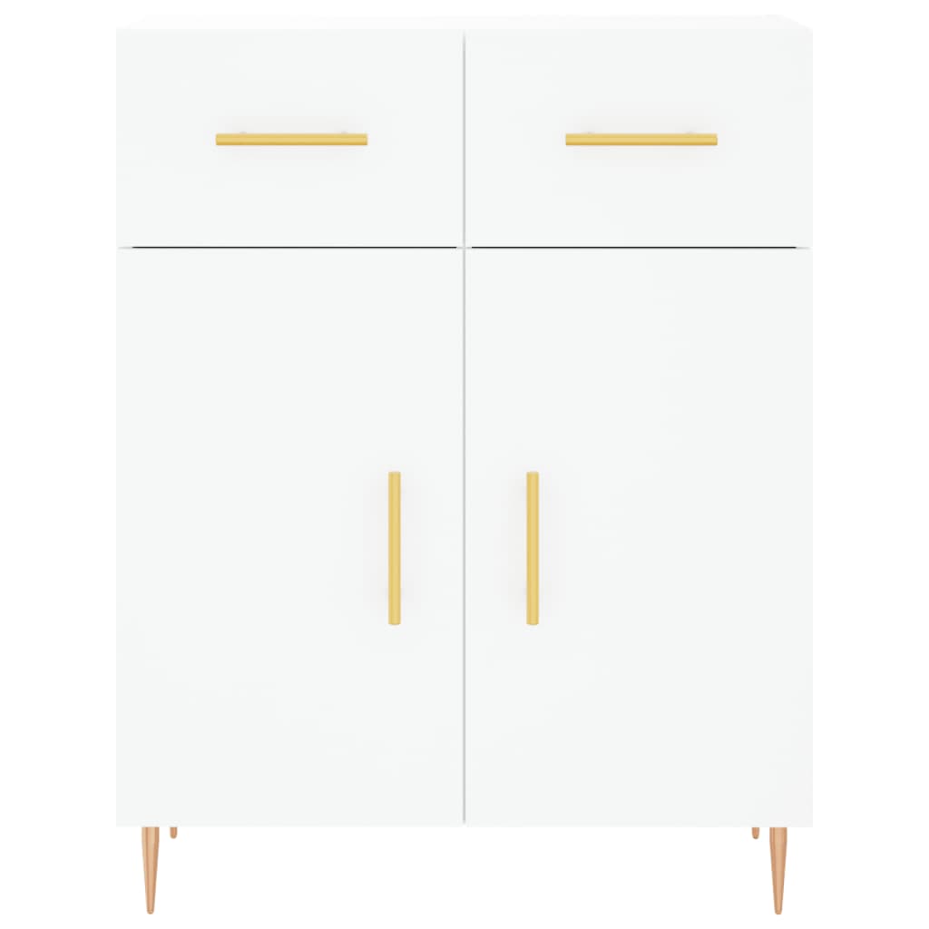 Credenza Bianca 69,5x34x180 cm in Legno Multistrato 3199865