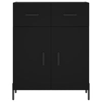 Credenza Nera 69,5x34x180 cm in Legno Multistrato 3199882