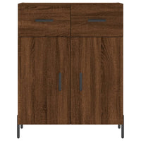 Credenza Rovere Marrone 69,5x34x180 cm in Legno Multistrato 3199888