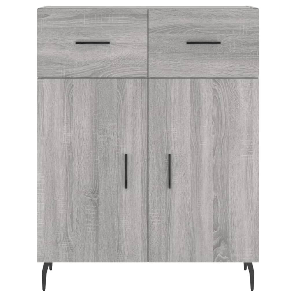 Credenza Grigio Sonoma 69,5x34x180 cm in Legno Multistrato 3199895