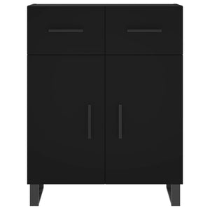 Credenza Nera 69,5x34x180 cm in Legno Multistrato 3199898