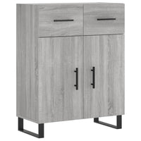 Credenza Grigio Sonoma 69,5x34x180 cm in Legno Multistrato 3199903