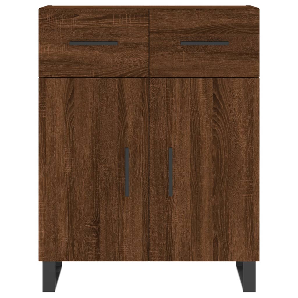 Credenza Rovere Marrone 69,5x34x180 cm in Legno Multistrato 3199904