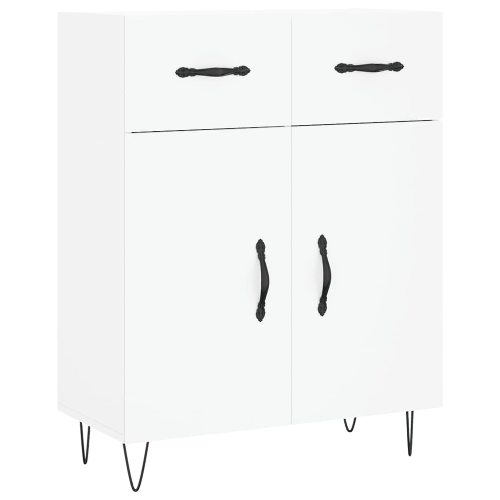 Credenza Bianca 69,5x34x180 cm in Legno Multistrato 3199905