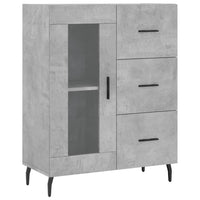 Credenza Grigio Cemento 69,5x34x180 cm in Legno Multistrato 3199957