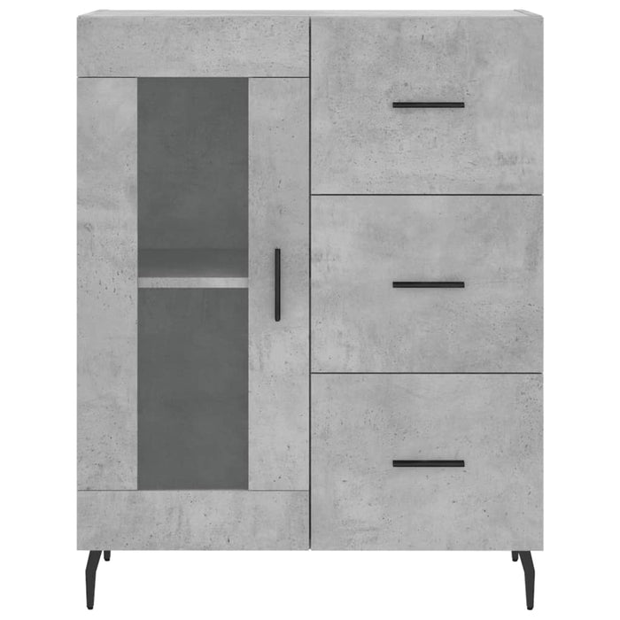 Credenza Grigio Cemento 69,5x34x180 cm in Legno Multistrato 3199957