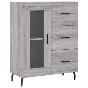 Credenza Grigio Sonoma 69,5x34x180 cm in Legno Multistrato 3199959