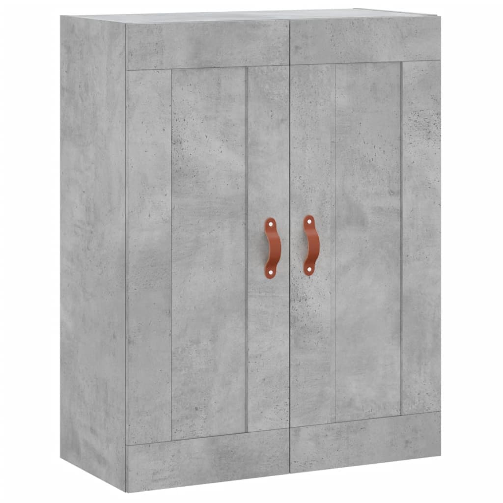 Credenza Grigio Cemento 69,5x34x180 cm in Legno Multistrato 3199981