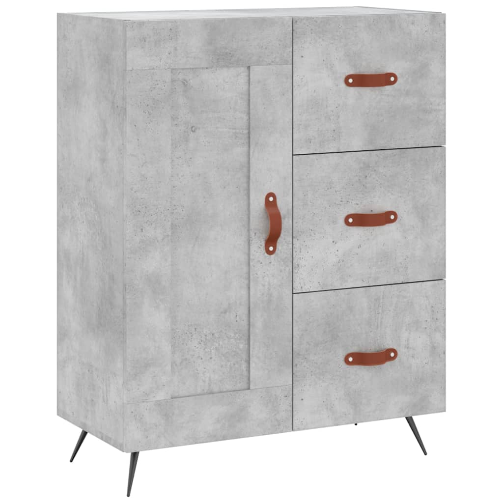 Credenza Grigio Cemento 69,5x34x180 cm in Legno Multistrato 3199981