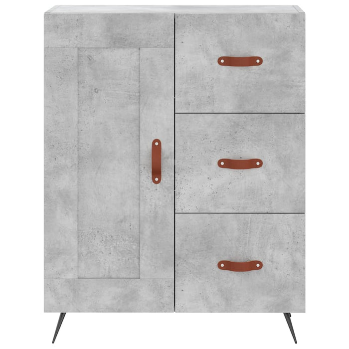 Credenza Grigio Cemento 69,5x34x180 cm in Legno Multistrato 3199981