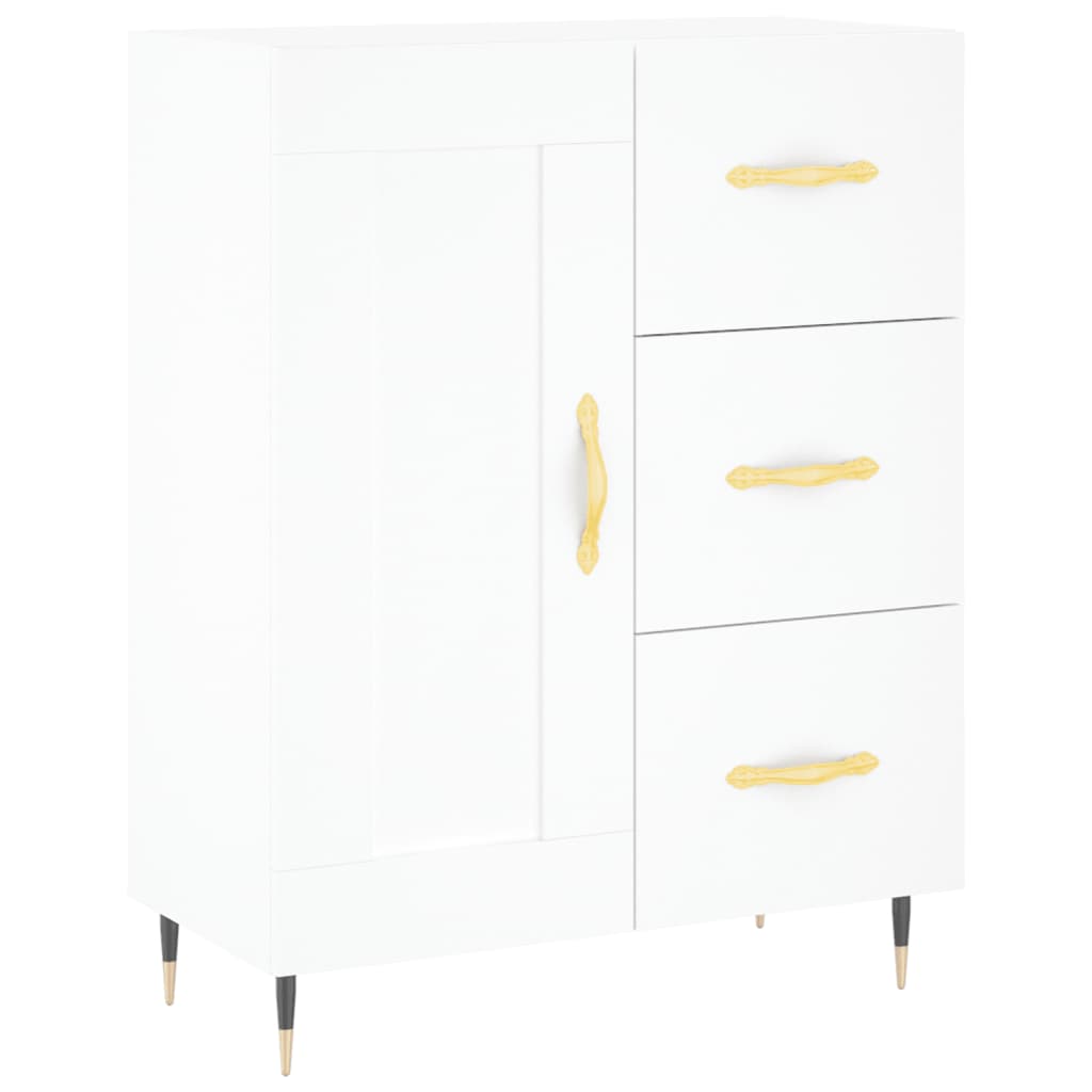 Credenza Bianca 69,5x34x180 cm in Legno Multistrato 3199985