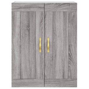 Credenza Grigio Sonoma 69,5x34x180 cm in Legno Multistrato 3199991