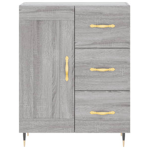 Credenza Grigio Sonoma 69,5x34x180 cm in Legno Multistrato 3199991