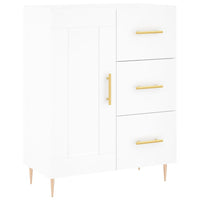 Credenza Bianca 69,5x34x180 cm in Legno Multistrato 3199993