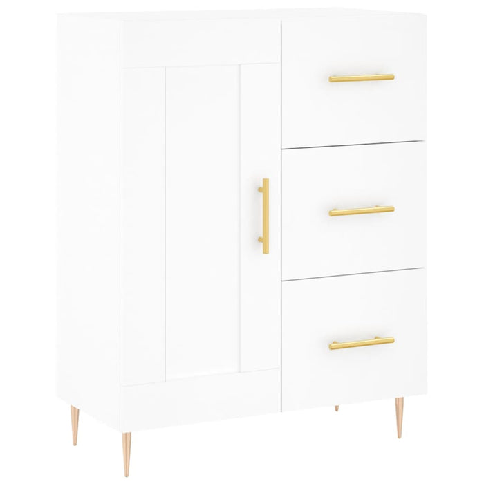 Credenza Bianca 69,5x34x180 cm in Legno Multistrato 3199993